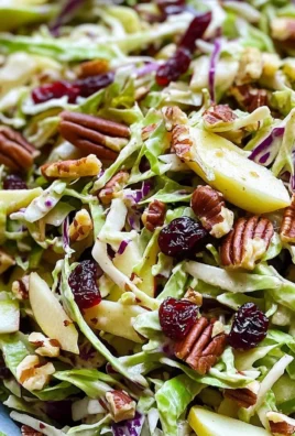 Apple Coleslaw with Cranberries and Pecans