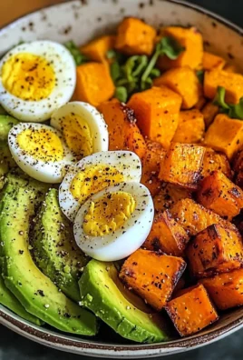 Avocado, Egg & Roasted Sweet Potato Bowl