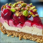 Cherry Pistachio Cheesecake – A Luscious Dessert Recipe