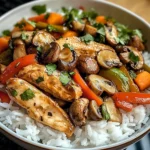 Chicken, Mushroom & Veggie Rice Bowl
