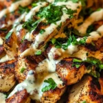 Chicken Shawarma with Creamy Garlic Sauce