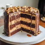 Chocolate Snickers Cake
