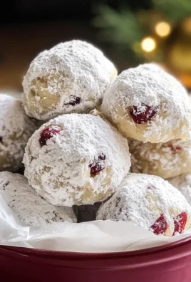 Cranberry Orange Snowball Cookies