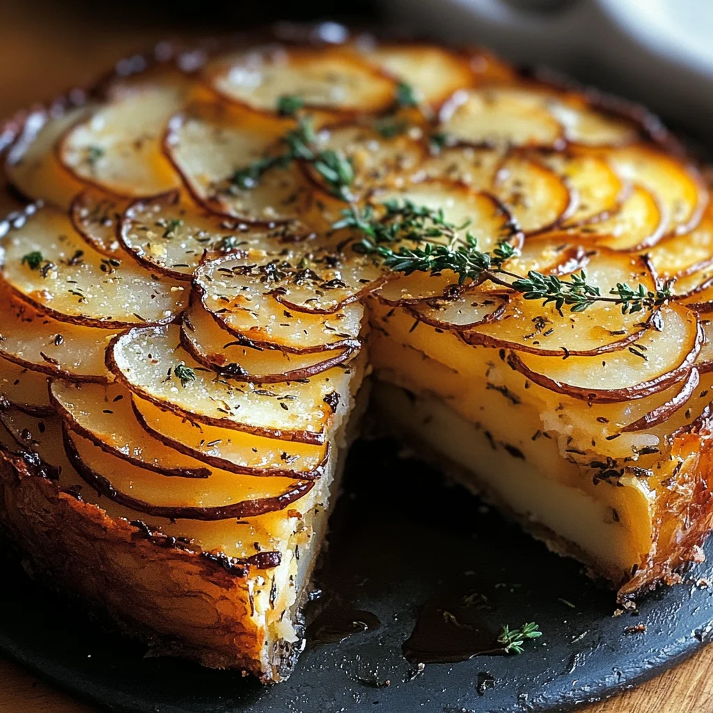 Crispy Balsamic-Thyme Potato Torte
