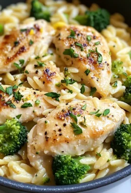 Easy Chicken and Broccoli Orzo