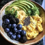 Energizing Scrambled Egg and Fruit Breakfast Bowl