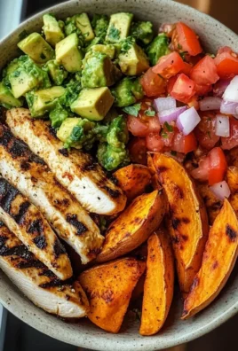 Grilled Chicken Bowl with Sweet Potato & Avocado Salsa
