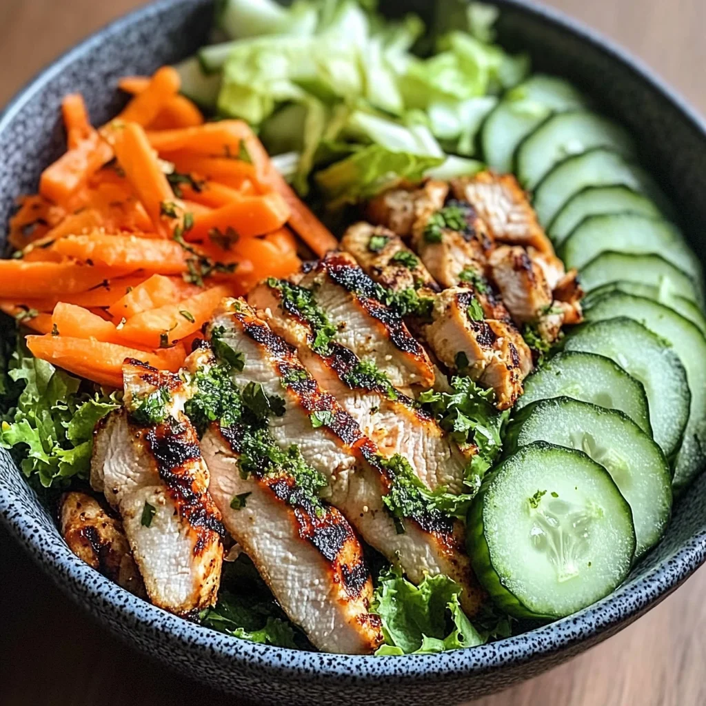 Grilled Chicken & Crunchy Veggie Power Bowl