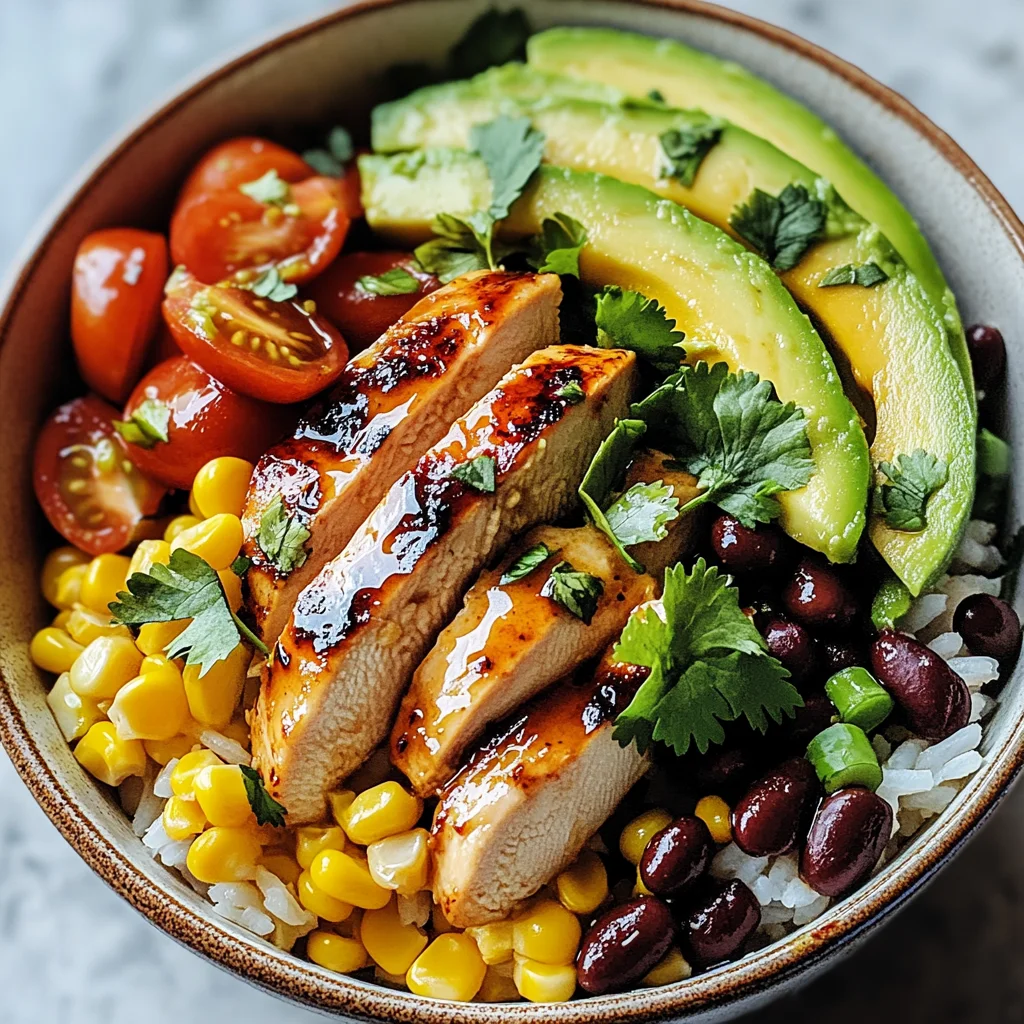 Honey Chipotle Chicken Rice Bowls