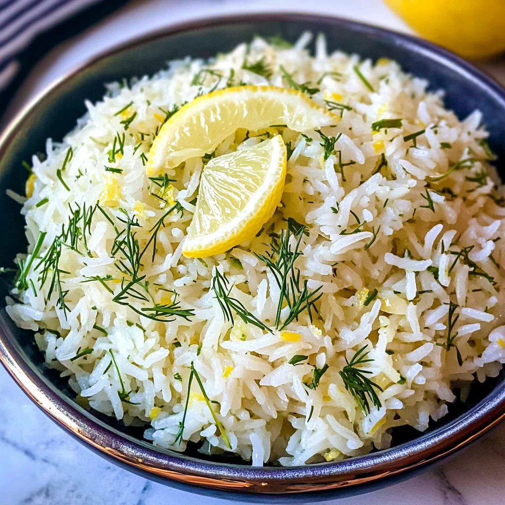 Mediterranean Basmati Rice with Lemon & Dill