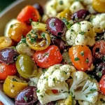 Mediterranean Marinated Cauliflower Salad