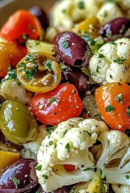 Mediterranean Marinated Cauliflower Salad
