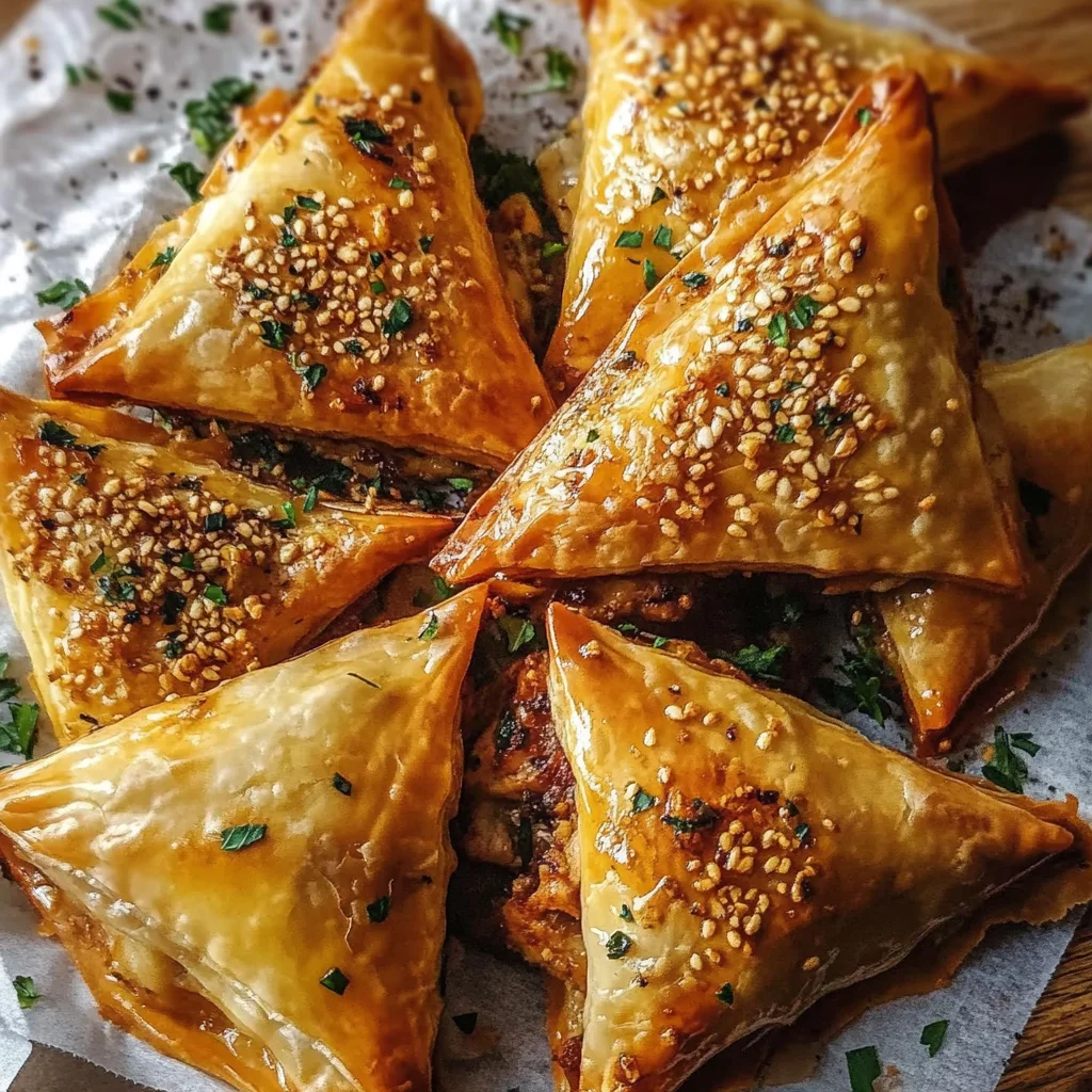 Moroccan Spiced Chicken Briouats