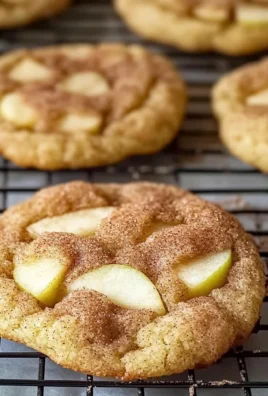 Spiced Apple Cinnamon Snickerdoodle Cookies