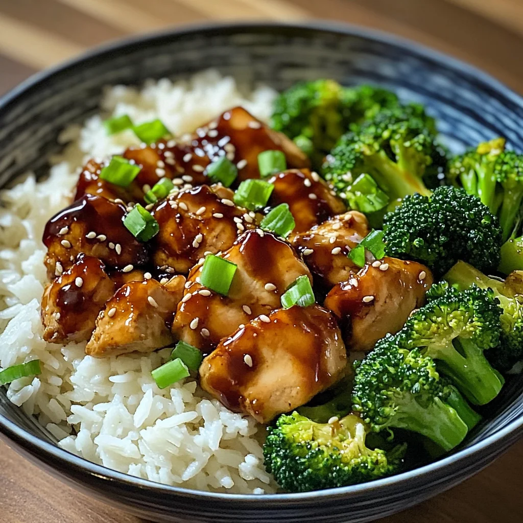 Teriyaki Chicken Bowl with Broccoli & Rice