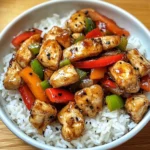 Teriyaki Chicken Stir-Fry with Steamed Rice