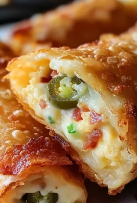 Turkey Bacon Jalapeño Eggrolls