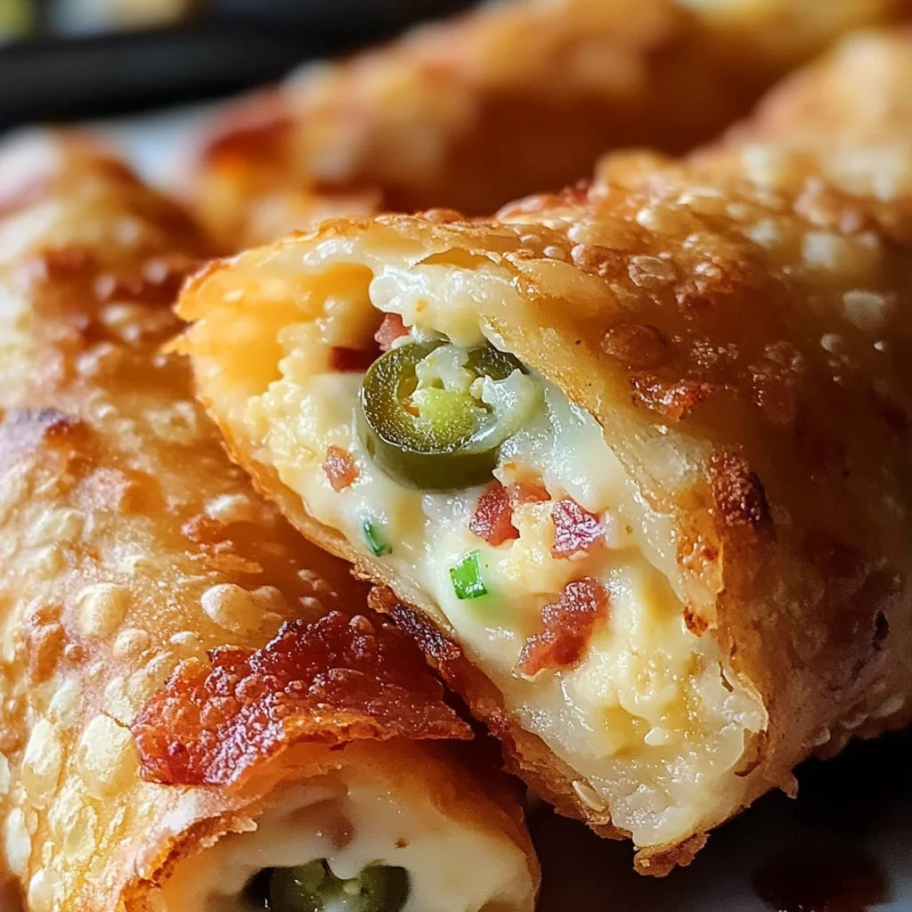 Turkey Bacon Jalapeño Eggrolls