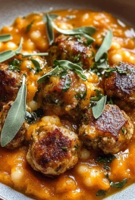 Turkey Meatballs in Pumpkin Sage Sauce