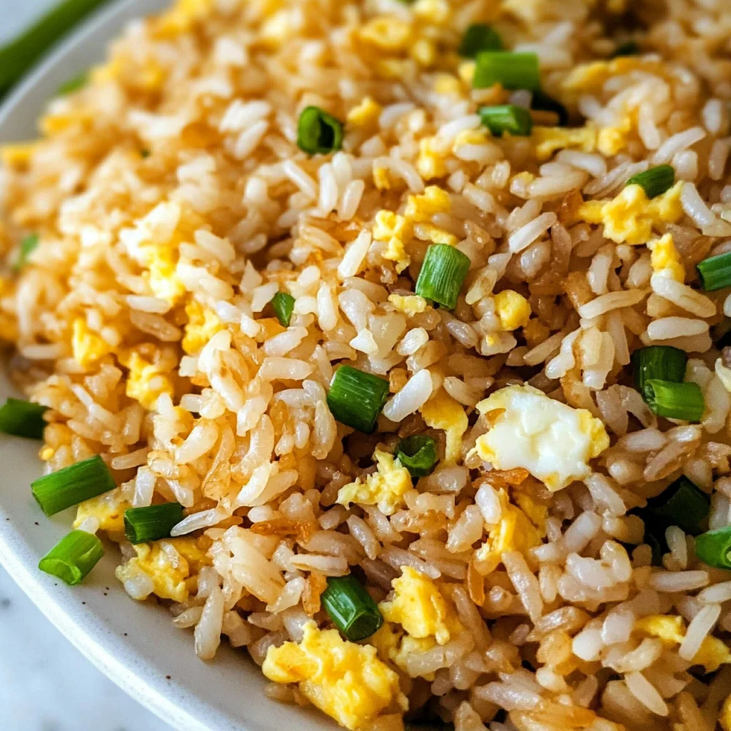 10 min. Easy Egg Fried Rice (only 6 ingredients!)