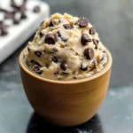 Chocolate chip edible cookie dough for one [3 variations]