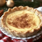 Christmas Eve Cinnamon-Vanilla Custard Pie – Creamy Holiday Dessert Magic