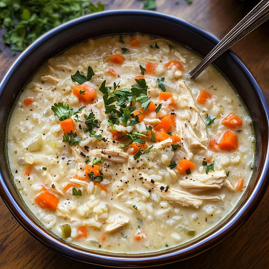 Crack Chicken and Rice Soup