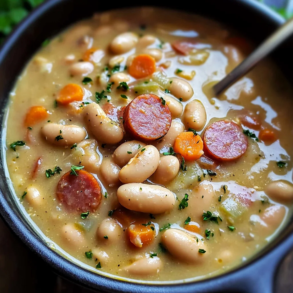 Creamy Bean Soup with Kielbasa