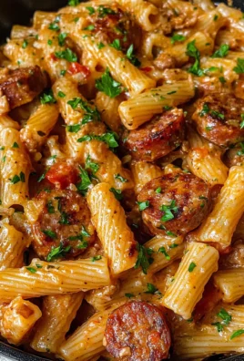 Creamy Cajun Sausage Pasta