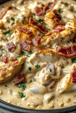 Creamy Chicken Bacon Stroganoff