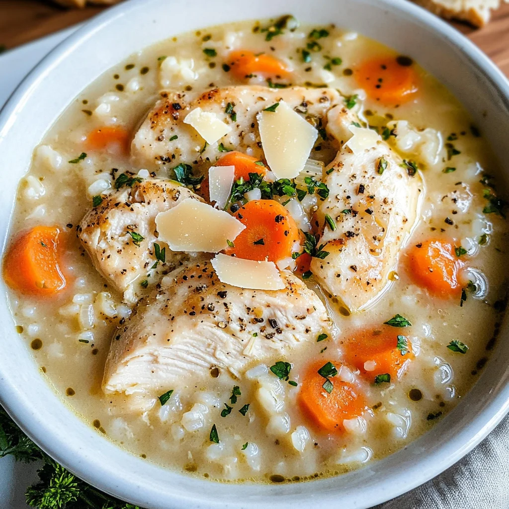 Creamy Chicken and Rice Soup