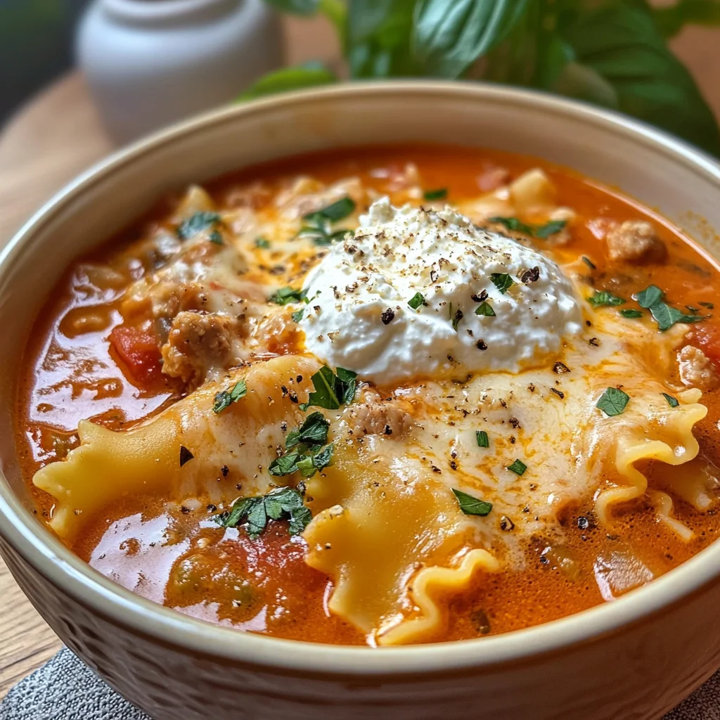 Creamy Lasagna Soup