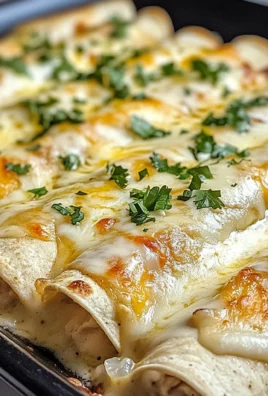 Creamy White Chicken Enchiladas