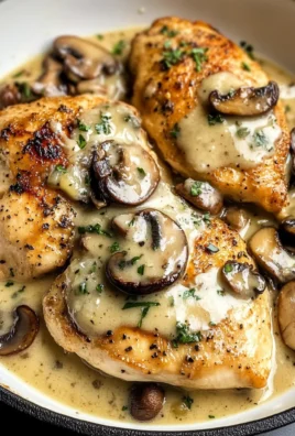 Creamy White apple vinegar Mushroom Chicken