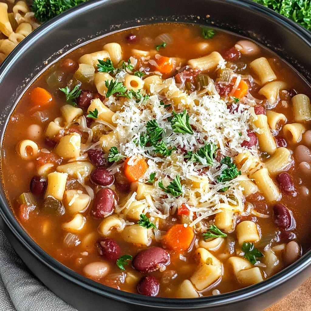 Crock pot Pasta Fagioli
