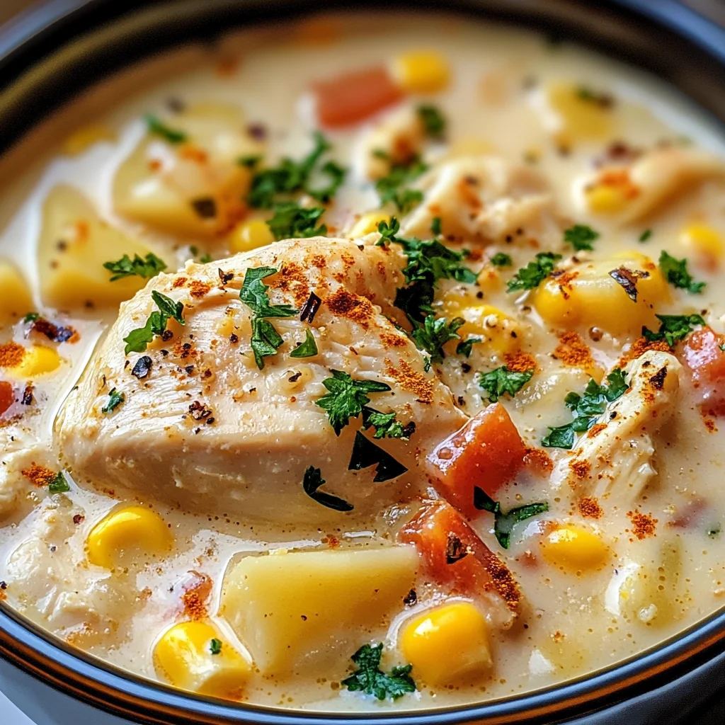 Crockpot Chicken Corn Chowder