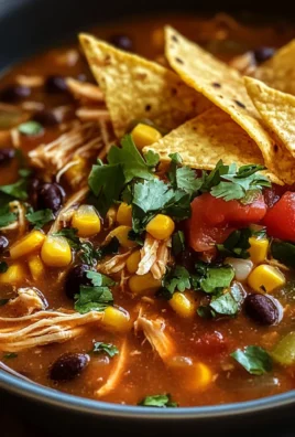 Crockpot Chicken Tortilla Soup
