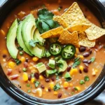Crockpot Vegetarian Tortilla Soup for Cozy Weeknight Comfort