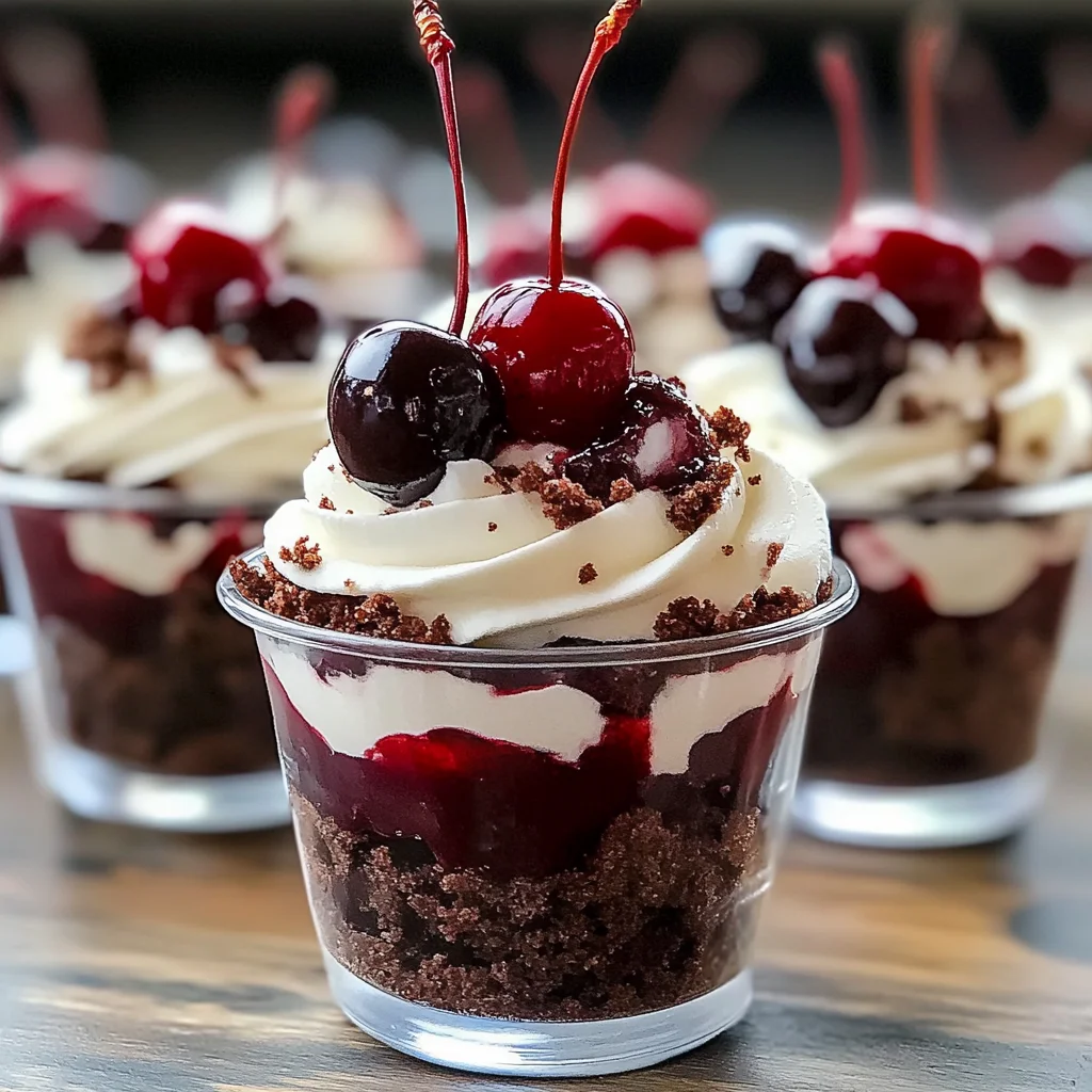 DLux Mini Dessert Cups – Black Forest Cake Recipe