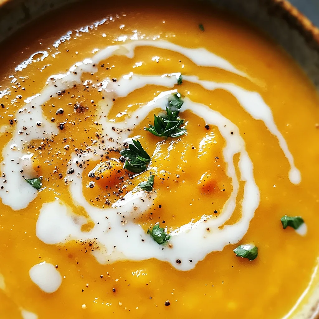Easy Butternut Squash and Sweet Potato Soup