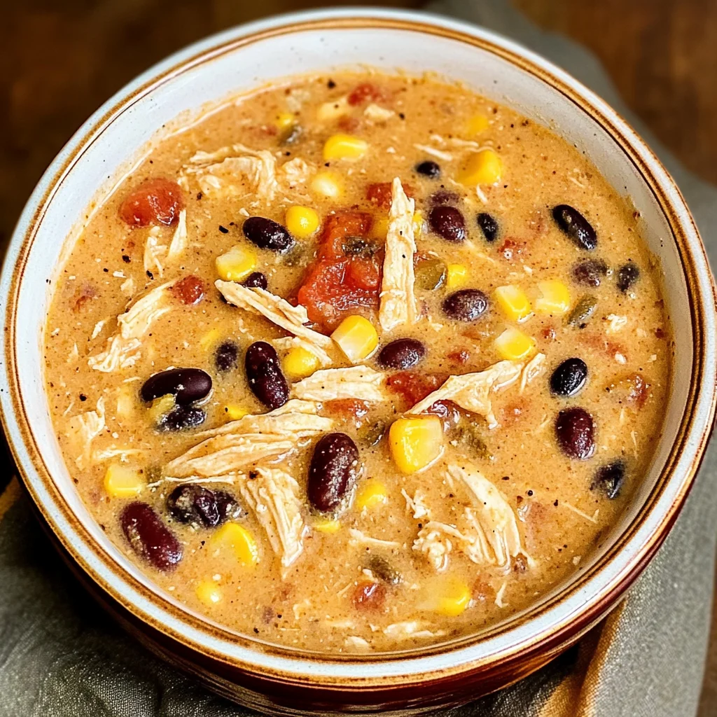 Easy Crock Pot Cream Cheese Chicken Chili