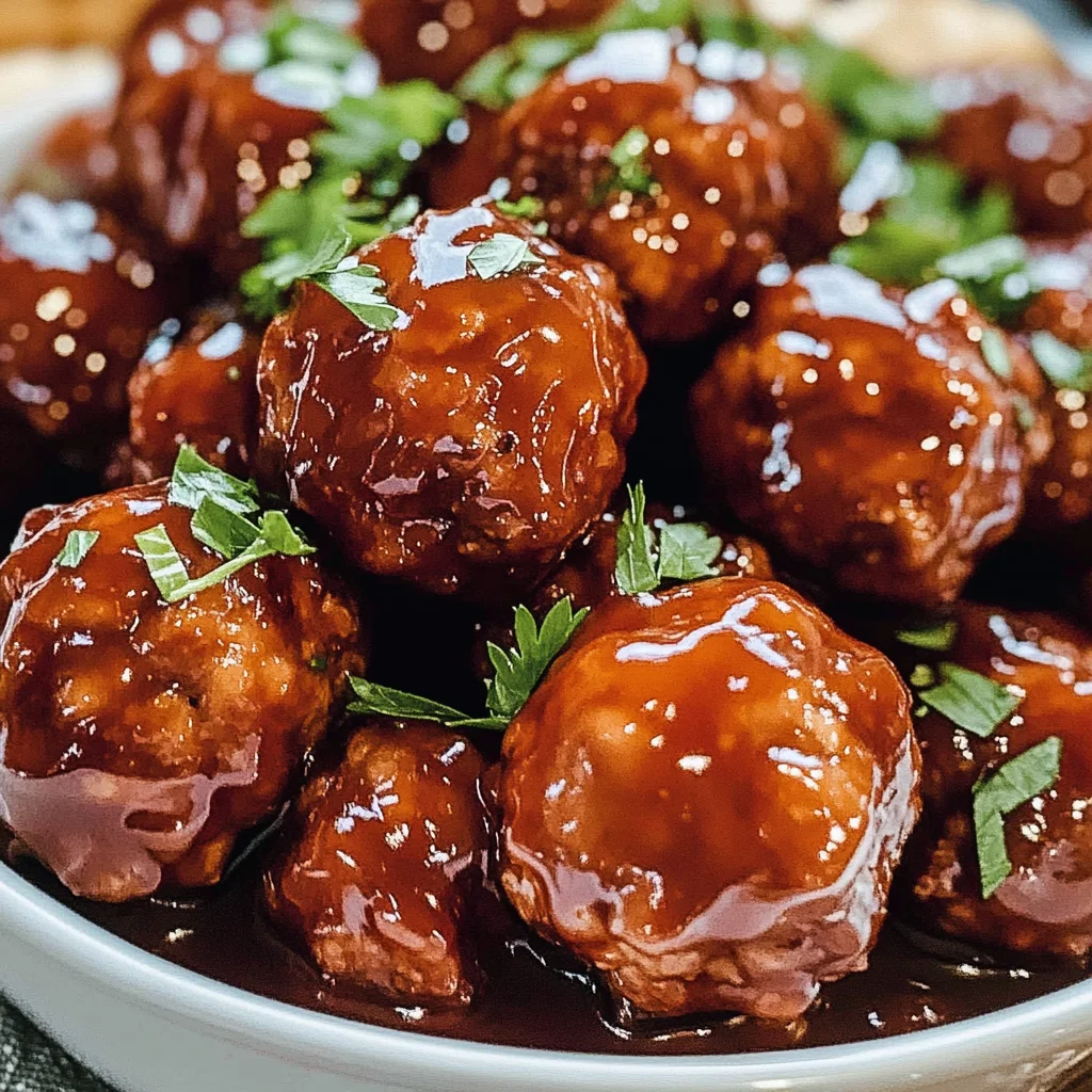 Honey BBQ Crockpot Meatballs