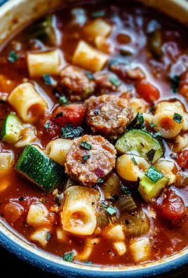 Italian Sausage Ditalini Minestrone Soup