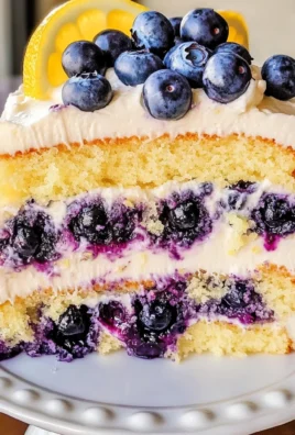 Lemon Blueberry Layer Cake