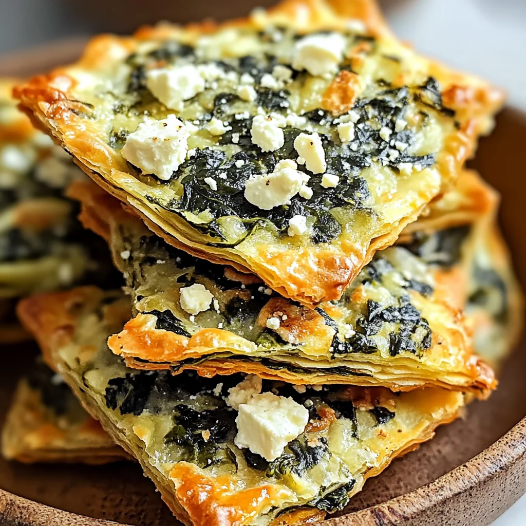 Mediterranean Spinach and Feta Crisps