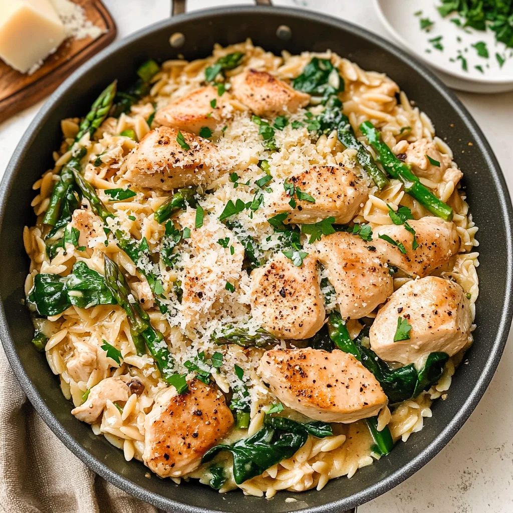 One Pot Chicken Orzo
