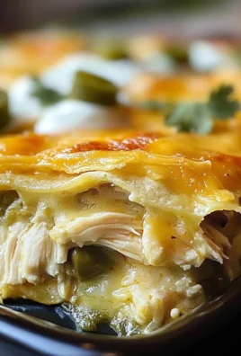 Quick and Easy Green Chile Chicken Enchilada Casserole