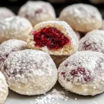 Raspberry Almond Snowball Cookies Delightful Easy Recipe