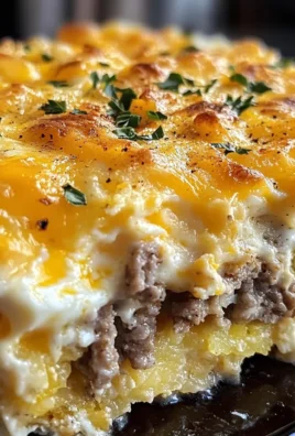 Sausage, Egg, and Cream Cheese Hashbrown Casserole