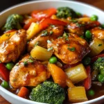 Slow Cooker Honey Garlic Chicken And Veggies Recipe